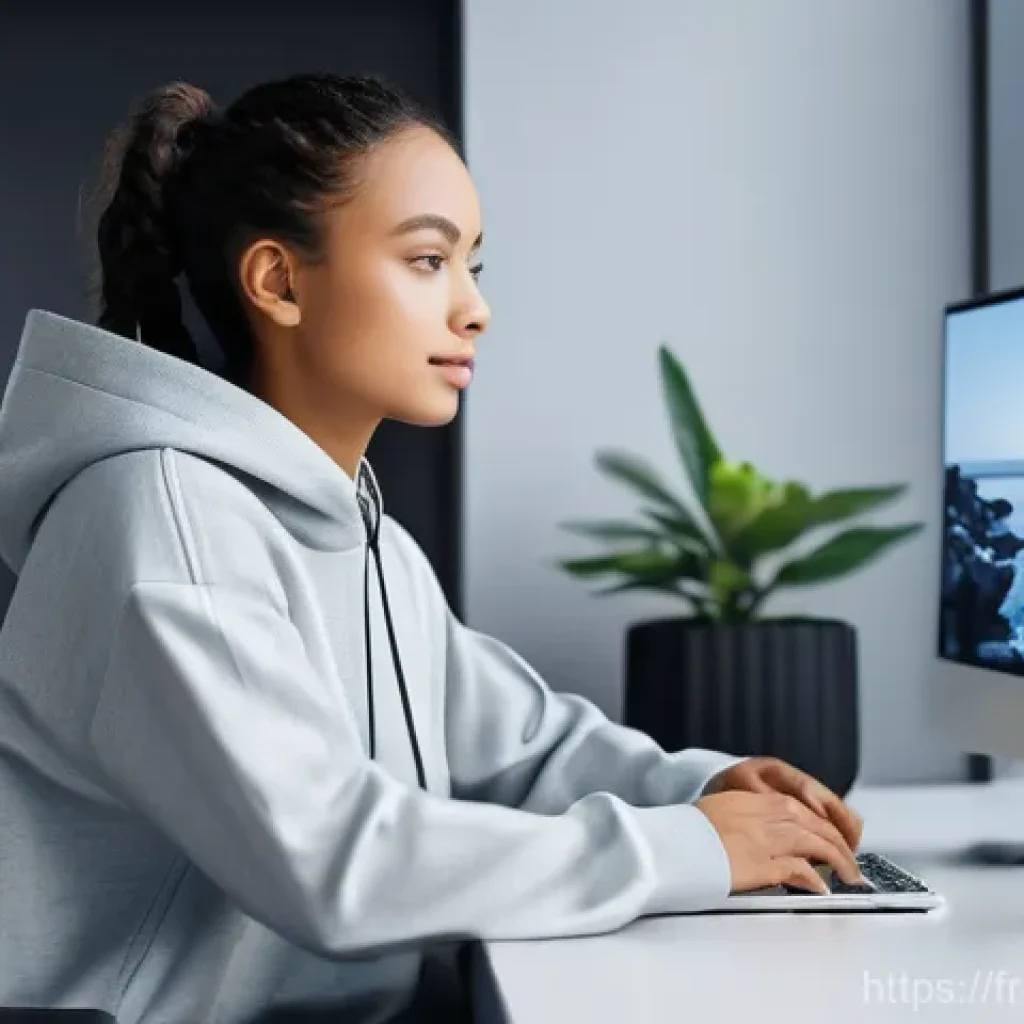 AI 개발자의 업무 처리 능력 향상 - **AI Code Assistant in Action**
    "A bright, modern workspace where a young, diverse developer, we...