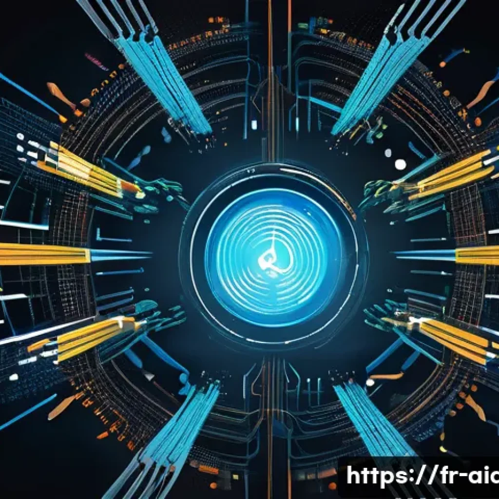 AI 개발자의 기술 스택 - **Prompt 1: The AI Ecosystem's Core**
"A vibrant, high-tech illustration depicting Python as a f...
